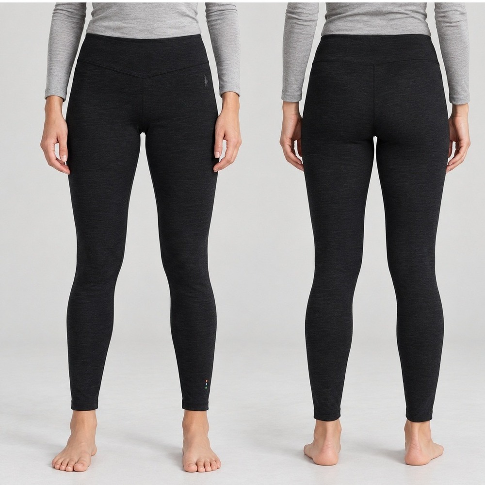 Smartwool Merino 250 Base Layer Leggings Women's Medium Black 100% Wool Thermal